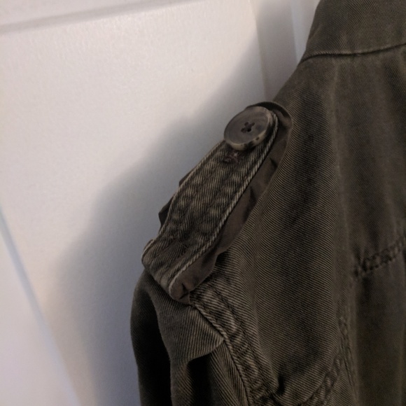 Quality Loft Military-Style Dark Green Jacket - Picture 9 of 9